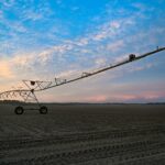 a machine in a field