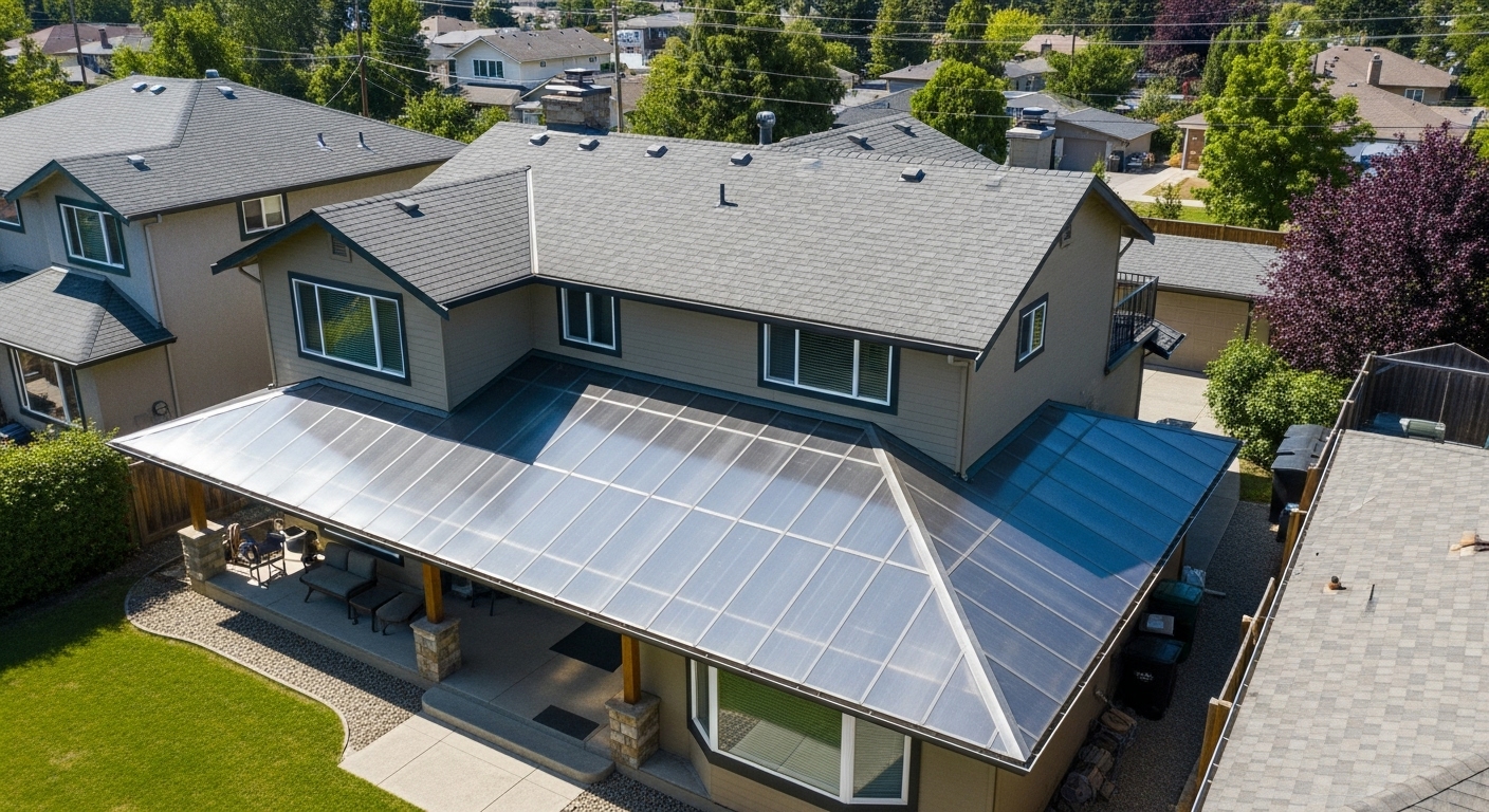 How do you get green algae off a polycarbonate roof?
